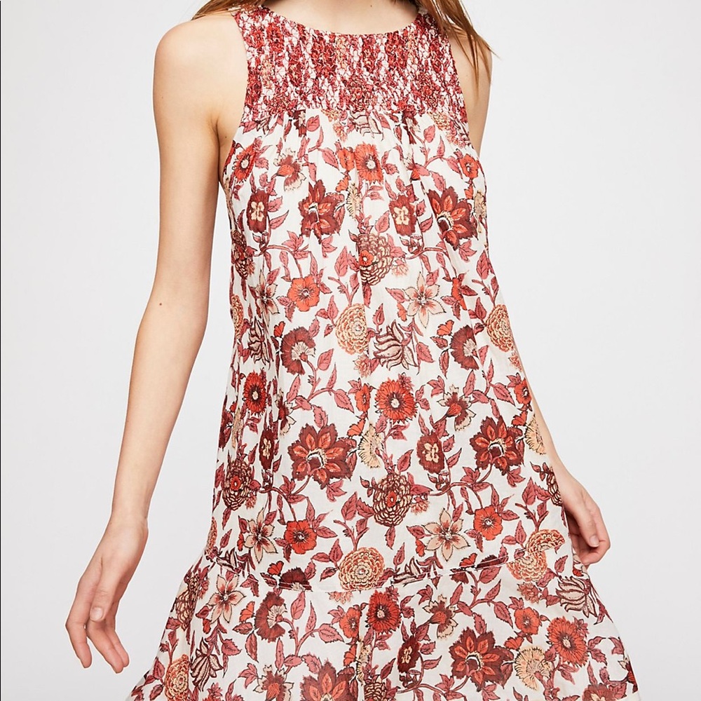 FREE PEOPLE Patterned Shift Dress